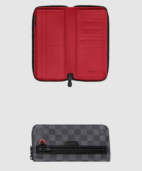 [LOUIS VUITTON-루이비통]Damier Graphite Utility 지퍼 지갑 N60355