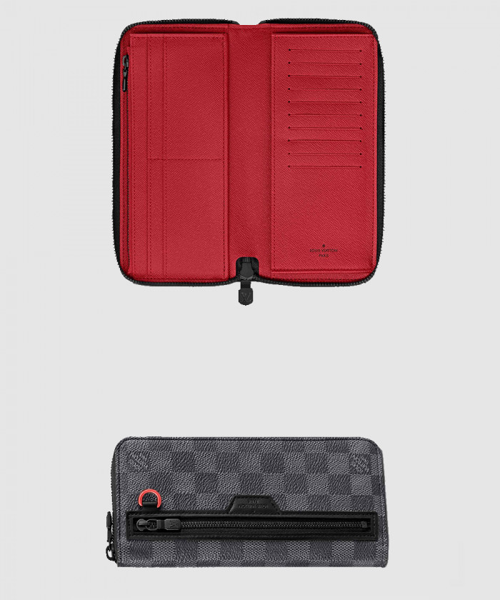 레플리카|이미테이션 louis-vuitton-루이비통damier-graphite-utility-지퍼-지갑-n60355