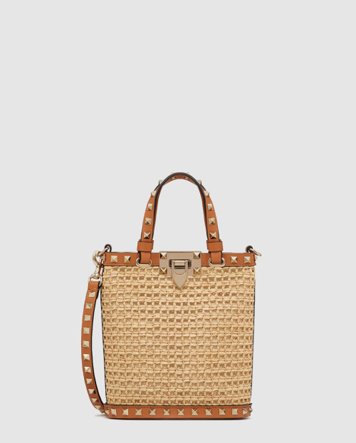 [VALENTINO-발렌티노]미니 락스터드 라피아 숄더백