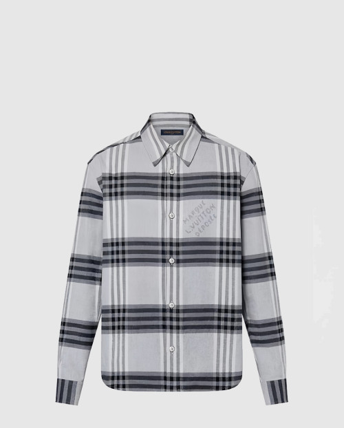 [LOUIS VUITTON-루이비통]롱 슬리브드 코튼 플란넬 셔츠 1AFXSY