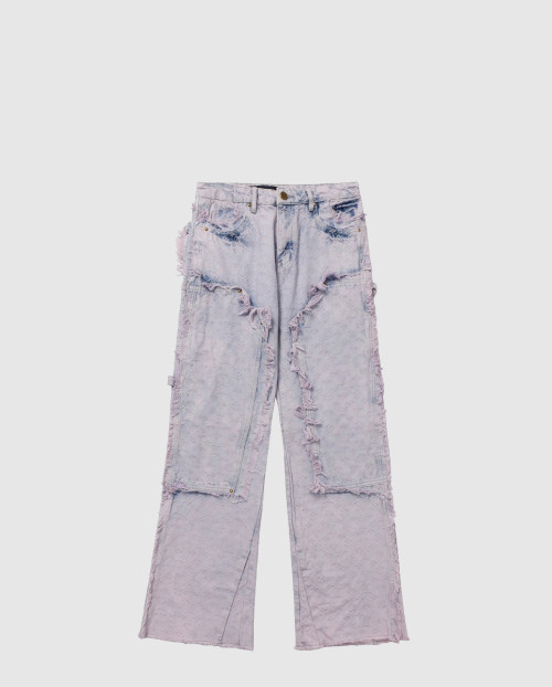 [LOUIS VUITTON-루이비통]와이드 카펜터 트라우저 위드 프린지 1AB4S7