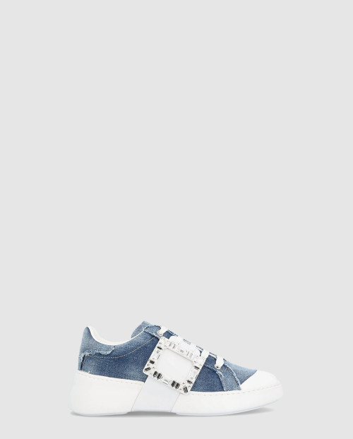 [ROGER VIVIER-로저비비에]라운드 토 레이스업 스니커즈 5423