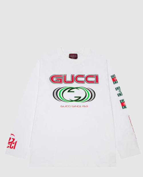 [GUCCI-구찌]프린트 코튼 저지 티셔츠 784364