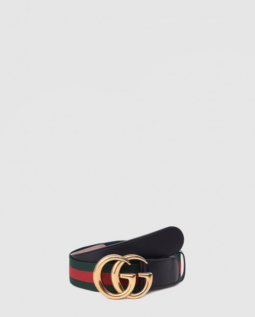 [GUCCI-구찌]인터로킹 G 버클 웹 벨트 ‎409416