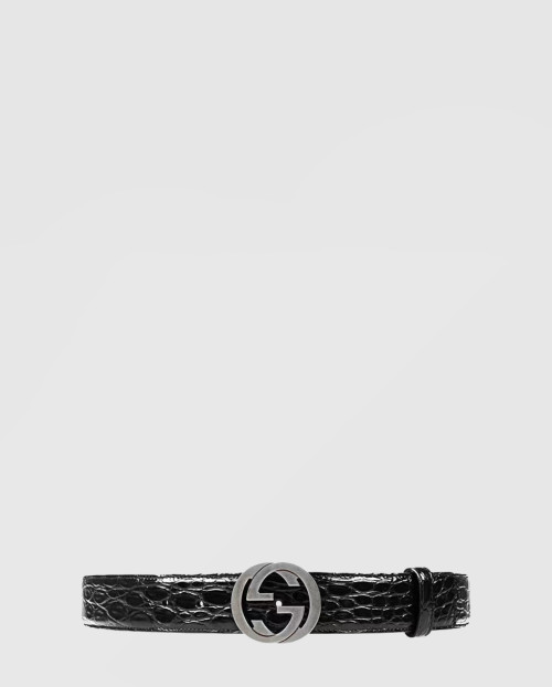 [GUCCI-구찌]GG 스무스 버클 벨트 368186