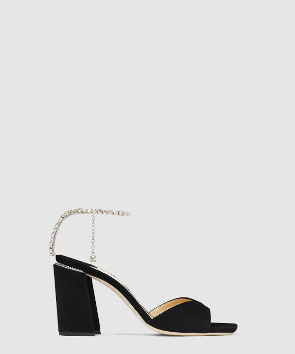 [JIMMY CHOO-지미추]Saeda Sandal Block Heel 85