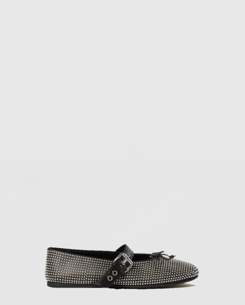 [MIUMIU-미우미우]송아지 가죽 발레리나 플랫 5F218E