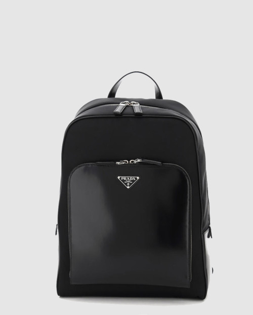 [PRADA-프라다]삼각로고 브러쉬드 레더 나일론 백팩 2VZ084