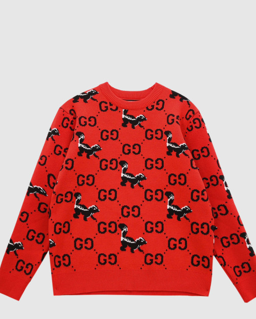 [GUCCI-구찌]GG 스컹크 로고 울 니트 711576