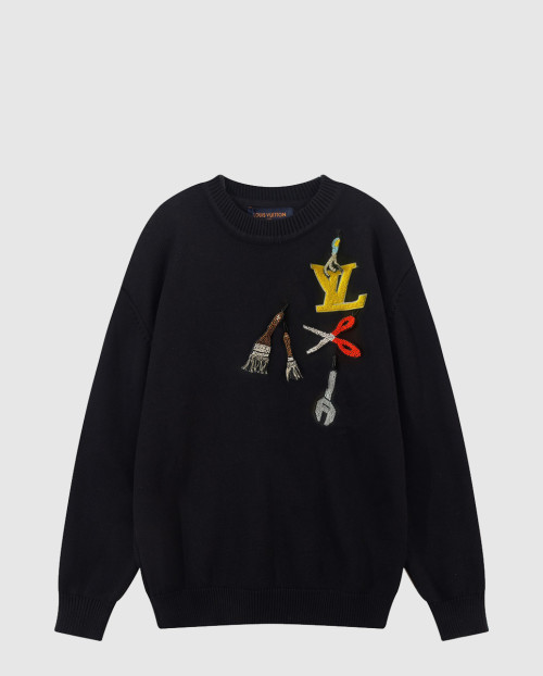 [LOUIS VUITTON-루이비통]툴 엠브로이더드 크루넥 1AB91N