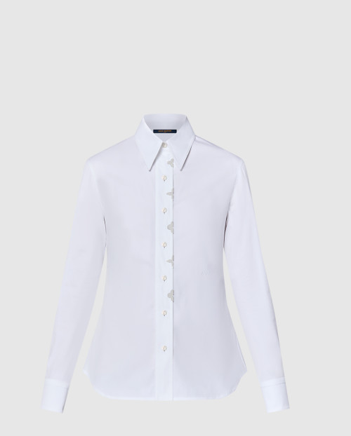 [LOUIS VUITTON-루이비통]모노그램 플라워 액센트 셔츠 1AGACT