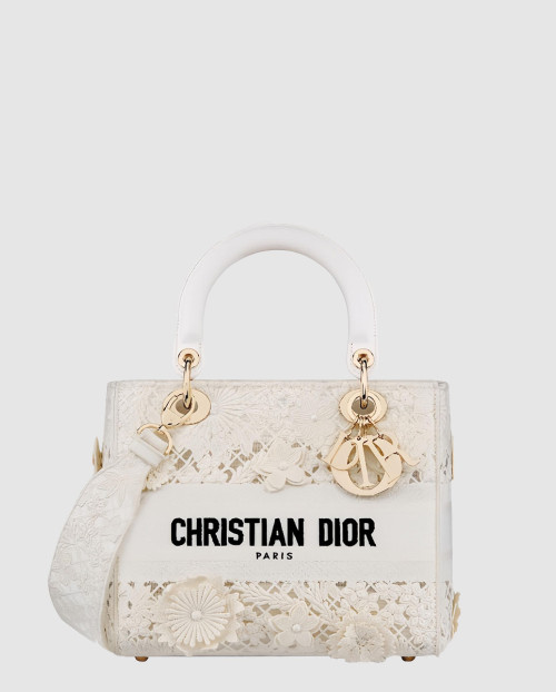 [DIOR-디올]레이디백 램스킨 미듐 M0565