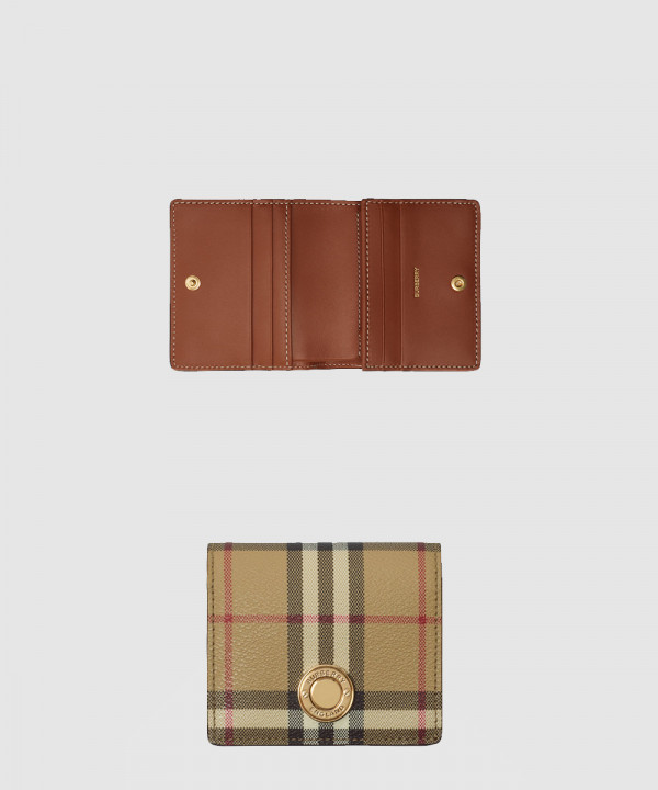 [BURBERRY-버버리]스몰 체크 바이폴드 지갑 80944251