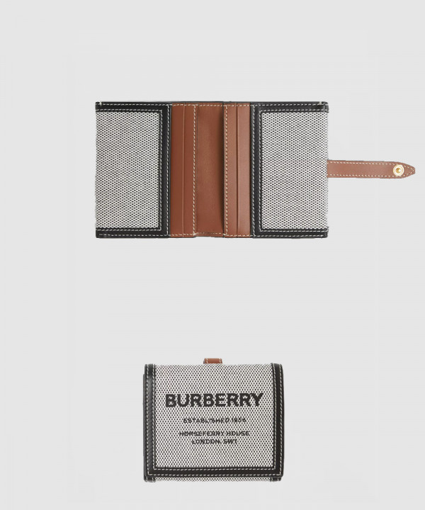 [BURBERRY-버버리]홀스페리 프린트 캔버스 월렛 80395461