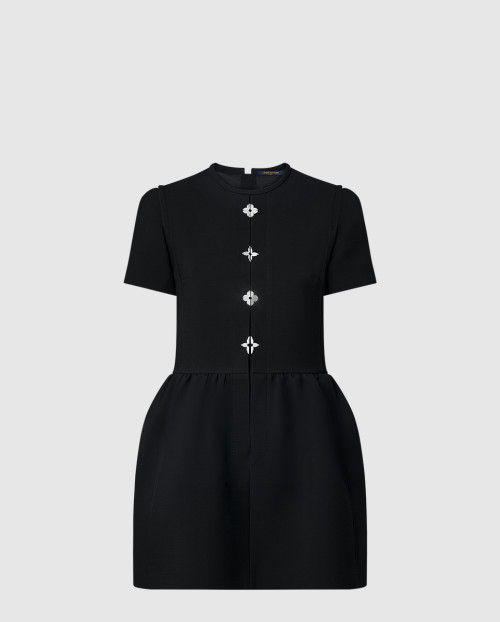 [LOUIS VUITTON-루이비통]모노그램 플라워 액센트 드레스 1AGAIF