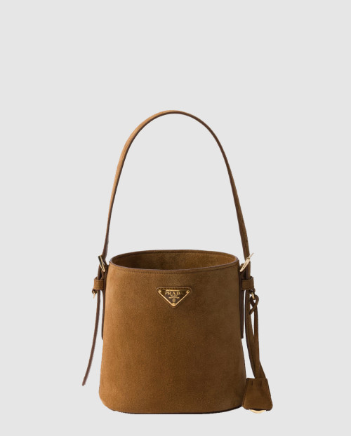 [PRADA-프라다]스웨이드 미니 버킷백 1BE078