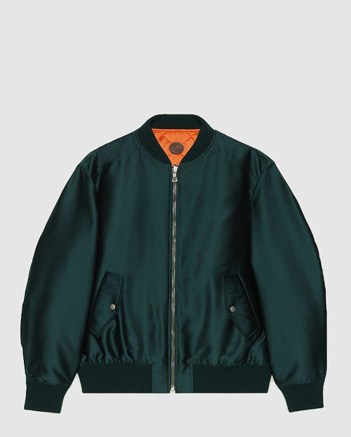 [GUCCI-구찌]리버시블 퀄팅 새틴 블루종 자켓 698717
