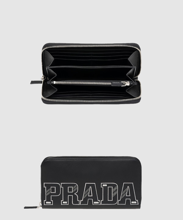 [PRADA-프라다]사피아노 가죽 지퍼 장지갑 2ML317