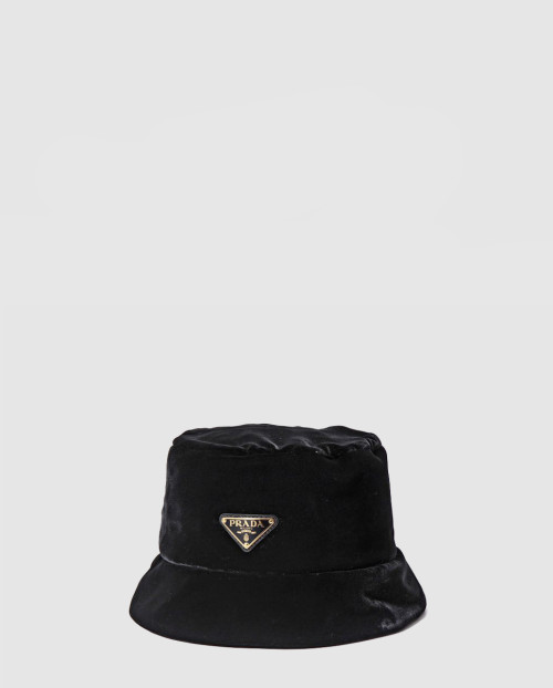 [PRADA-프라다]벨벳 버킷 햇 1HC137