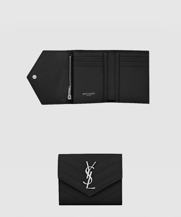 [SAINT LAURENT-생로랑]모노그램 컴팩트 반지갑 403943