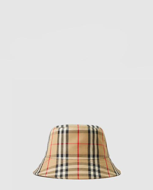 [BURBERRY-버버리]빈티지 체크 테크니컬 코튼 버킷 햇 80269271