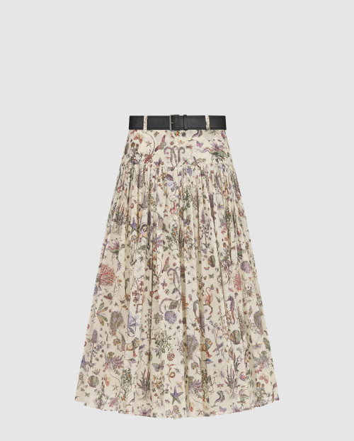 [DIOR-디올]벨트 미디 스커트 511J85