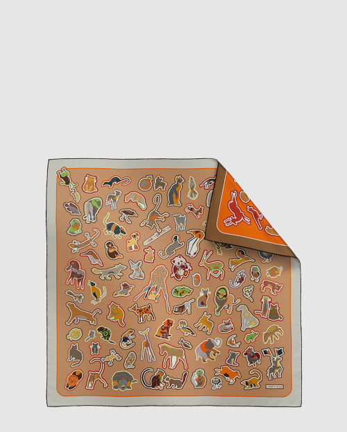 [HERMES-에르메스]Caracteristick 더블 페이스 스카프 90