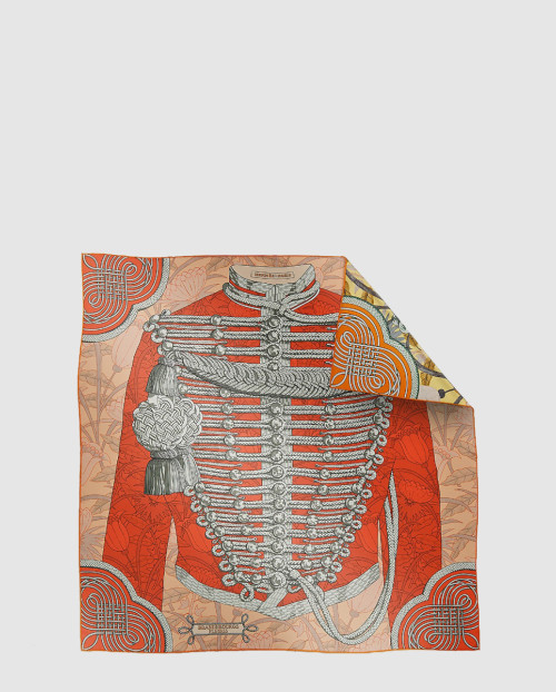 [HERMES-에르메스]Brandebourgs Fleuris 더블 페이스 스카프 90