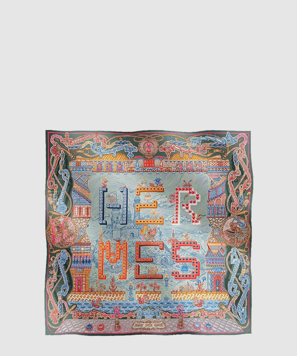 [HERMES-에르메스]Super Silk Quest 스카프 90