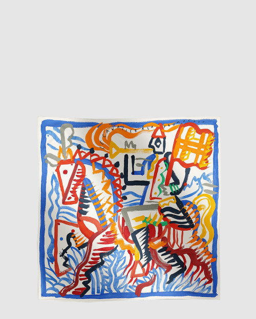 [HERMES-에르메스]Le Cavalier a la Trompette 스카프 90