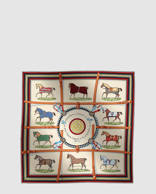 [HERMES-에르메스]Couvertures et Tenues de Jour 포에버 스카프 90