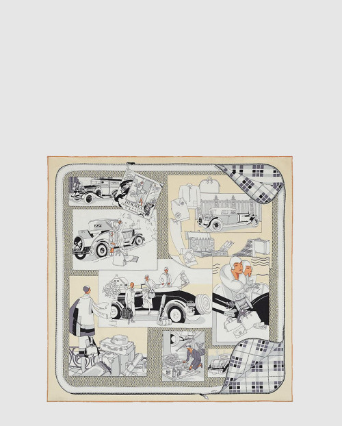 [HERMES-에르메스]Confort en Automobile 스카프 90