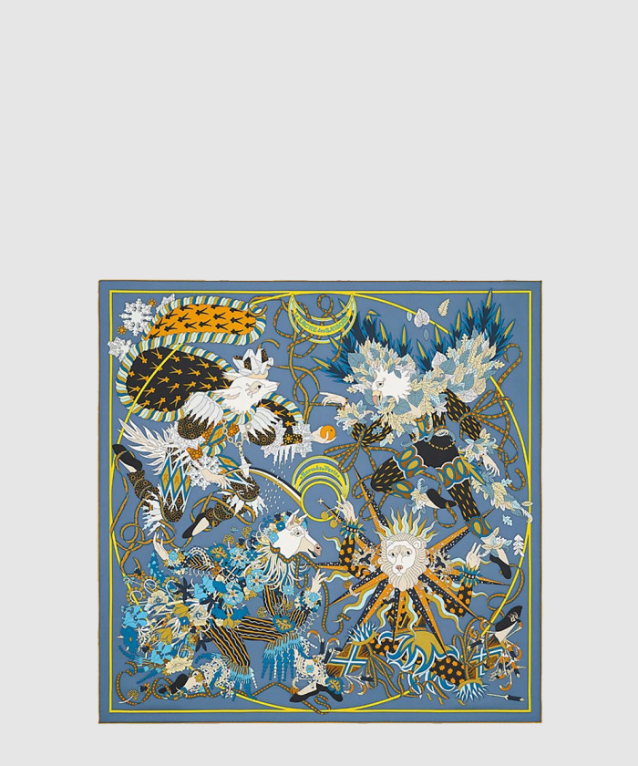 레플리카|이미테이션 hermes-에르메스le-sacre-des-saisons-90-까레-실크-스카프-3