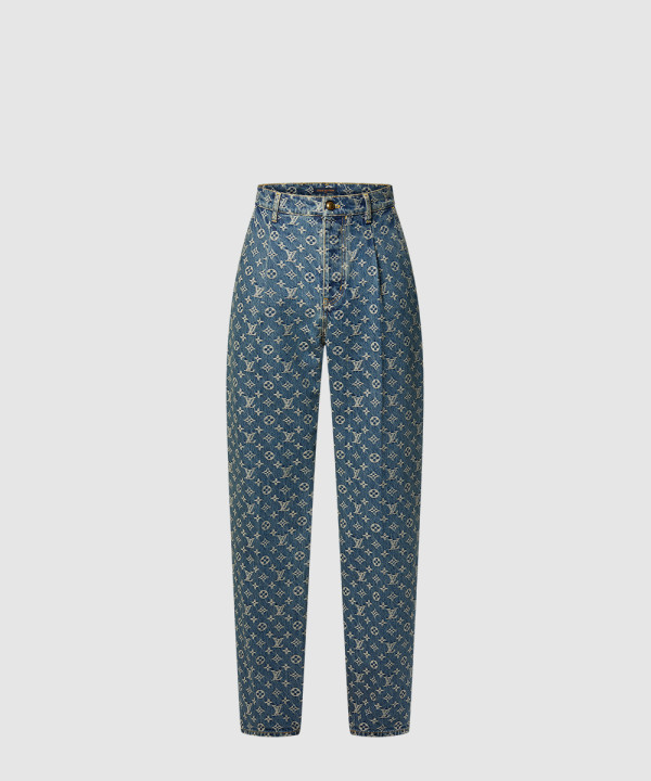 [LOUIS VUITTON-루이비통]모노그램 데님 테일러드 팬츠 1AGIUW