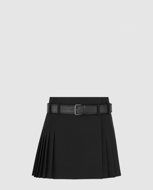 [DIOR-디올]벨트 쇼트 플리츠 치마바지 511J7