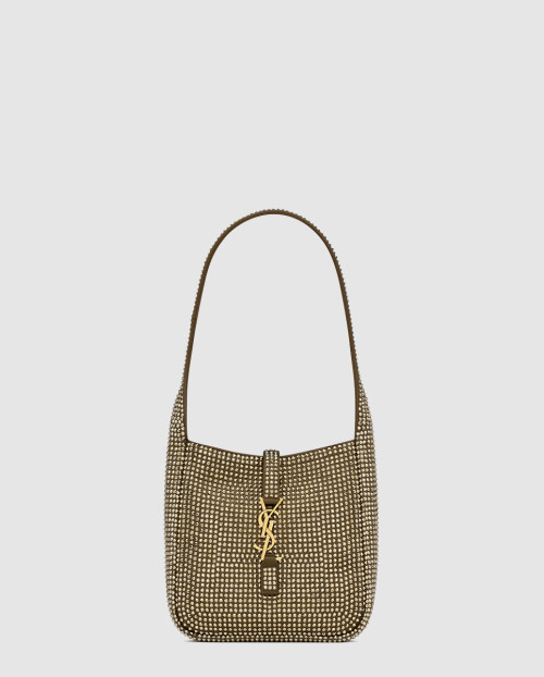 [SAINT LAURENT-생로랑]실크 새틴과 크리스탈 소재의 유연한 LE 5 A 7 베이비백 809464