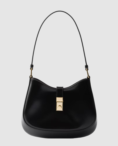 [PRADA-프라다]클라스프 클로저가 달린 프라다 클레오 브러쉬드 가죽 숄더백 1BC169