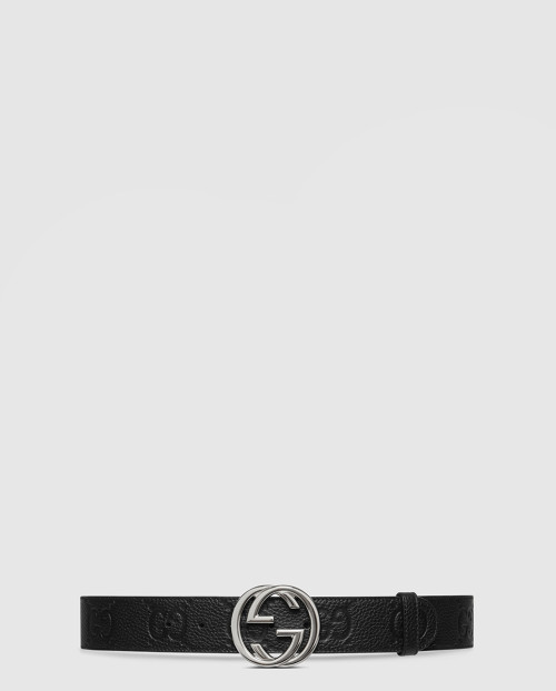 [GUCCI-구찌]인터로킹 G 버클 와이드 벨트 794196
