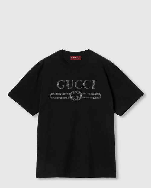 [GUCCI-구찌]자수 코튼 저지 티셔츠 ‎796395