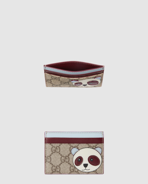 [GUCCI-구찌]판다 디테일의 바이컬러 GG 카드 케이스 818769