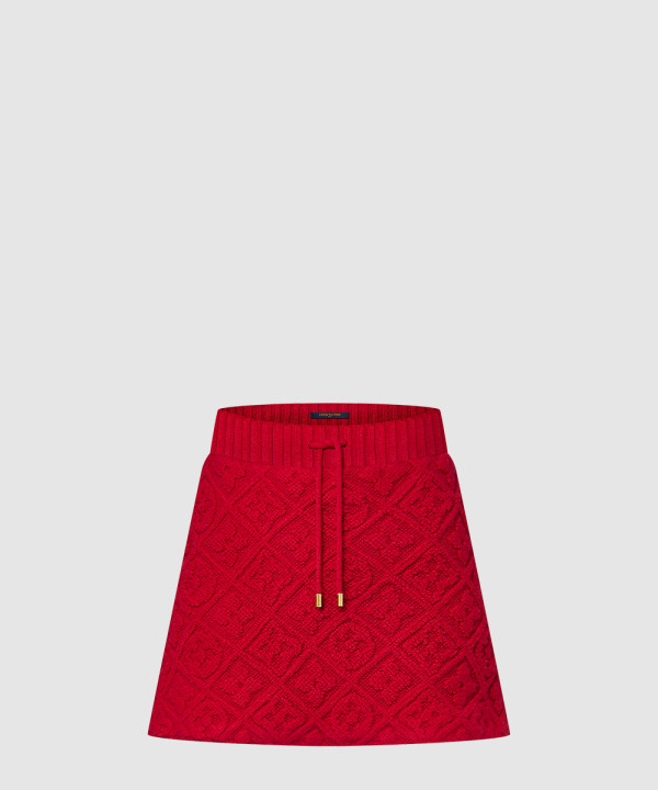 [LOUIS VUITTON-루이비통]모노그램 패턴 테리 미니 스커트 1AGSI1