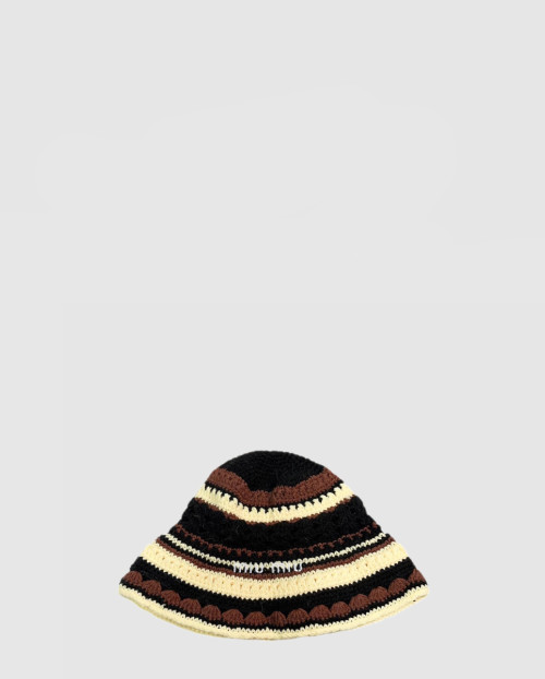 [MIUMIU-미우미우]니트 스트라이프 캡 5HC754