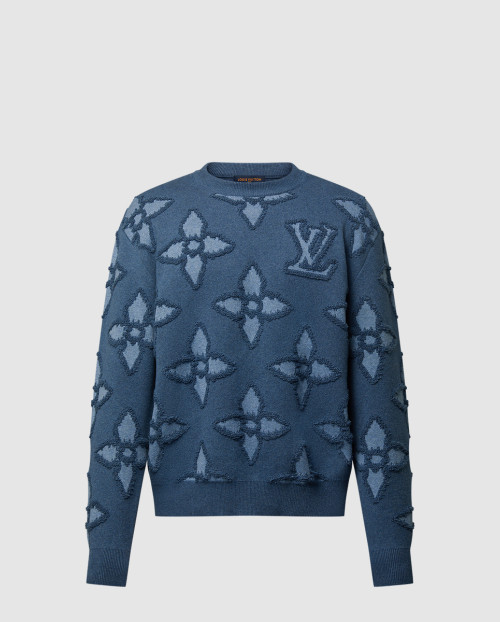 [LOUIS VUITTON-루이비통]텍스처드 코튼 크루넥 1AGJRE