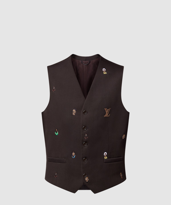 [LOUIS VUITTON-루이비통]자수 수트 조끼 1AFIAS