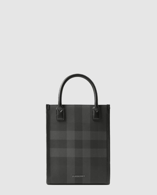 [BURBERRY-버버리]체크 레더 미니백 80684671