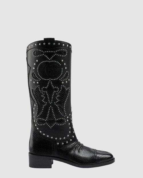 [GUCCI-구찌]더블 G스터드 장식의 부츠 ‎719839