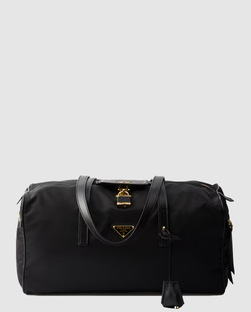 [PRADA-프라다]자물쇠가 있는 라지 리나일론 탑 핸들백 1BB135