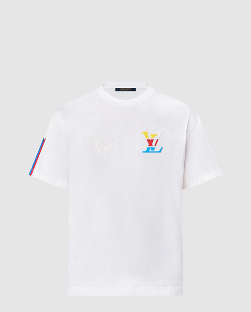 [LOUIS VUITTON-루이비통]그래픽 코튼 티셔츠 1AFVUV