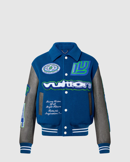 [LOUIS VUITTON-루이비통]자수 Varsity 블루종 1ABY5P