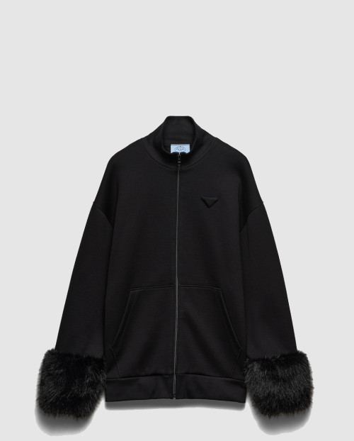 [PRADA-프라다]더블 플리스 하이넥 블루종 138634